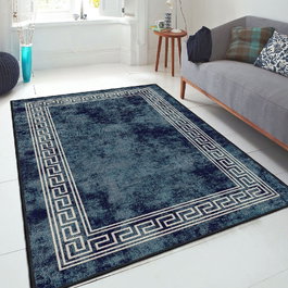 Conceptum Els2150 Alfombra de Pasillo Dark Blue 100x200 cm